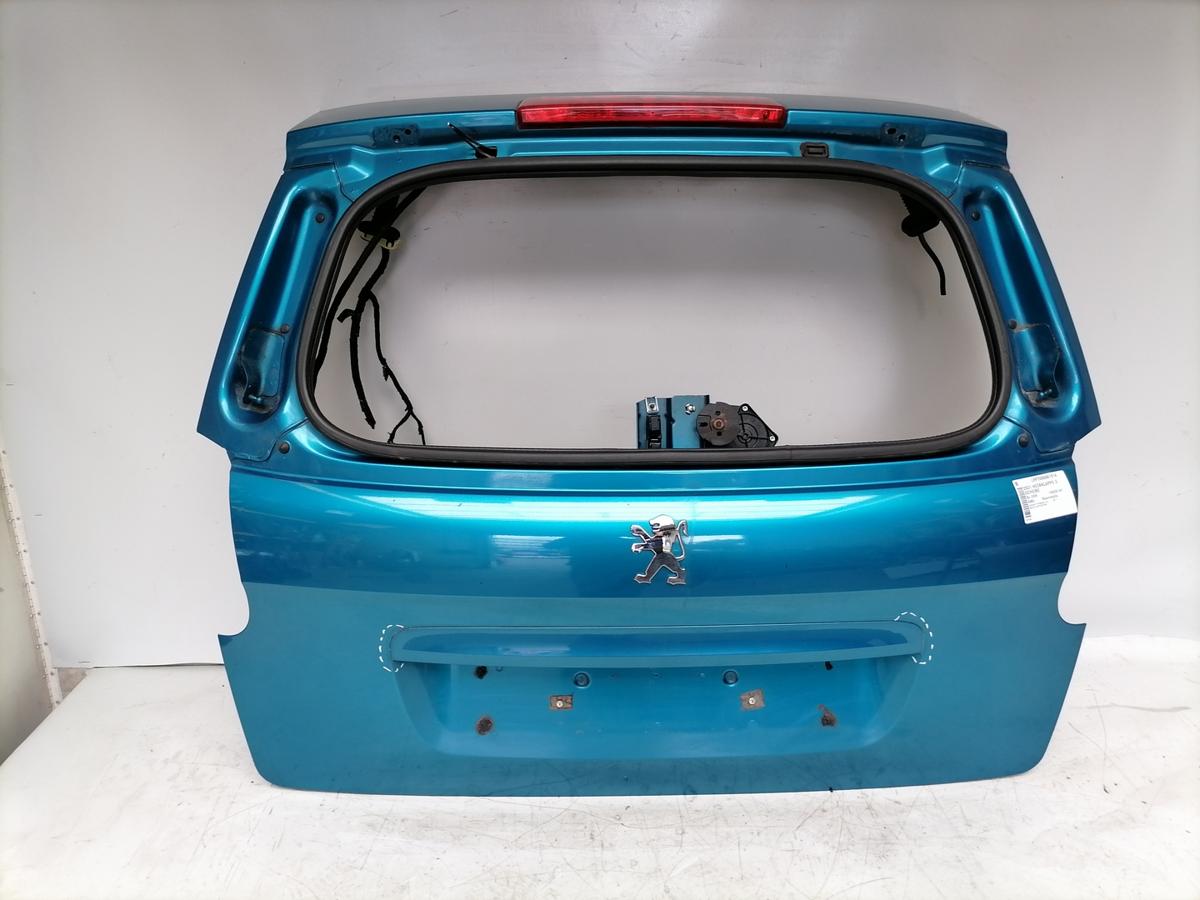 Peugeot 207SW original Heckklappe ohne Heckscheibe KMU Blaumetallic Bj.2009